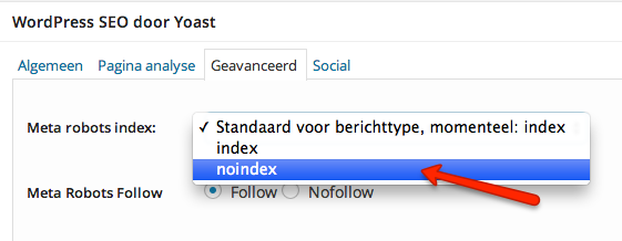 Затем вы можете исключить эти страницы из карты сайта XML и установить для них «noindex»: