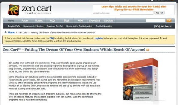Основой для системы магазинов Zen Cart служит osCommerce V3, существенные отличия от устаревшей американской модели, например, лежат в области дизайна и шаблонов: Zen Cart использует систему шаблонов с поддержкой CSS