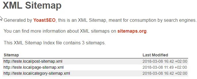 # 9 Inserir XML Sitemaps