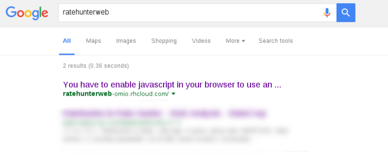 „Aby włączyć… musisz włączyć obsługę JavaScript w przeglądarce”, wyraźnie nie jest to oczekiwany wynik