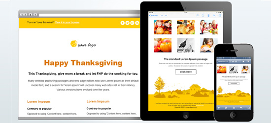 В этот День благодарения мы хотели бы поделиться с вами чистым, простым и профессиональным отзывчивым шаблоном электронной почты
