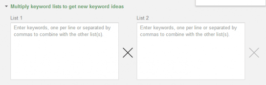 Szablon generatora listy słów kluczowych w analizie Bing Ads