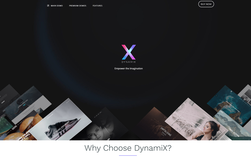 Кращі теми WordPress однієї сторінки -   DynamiX